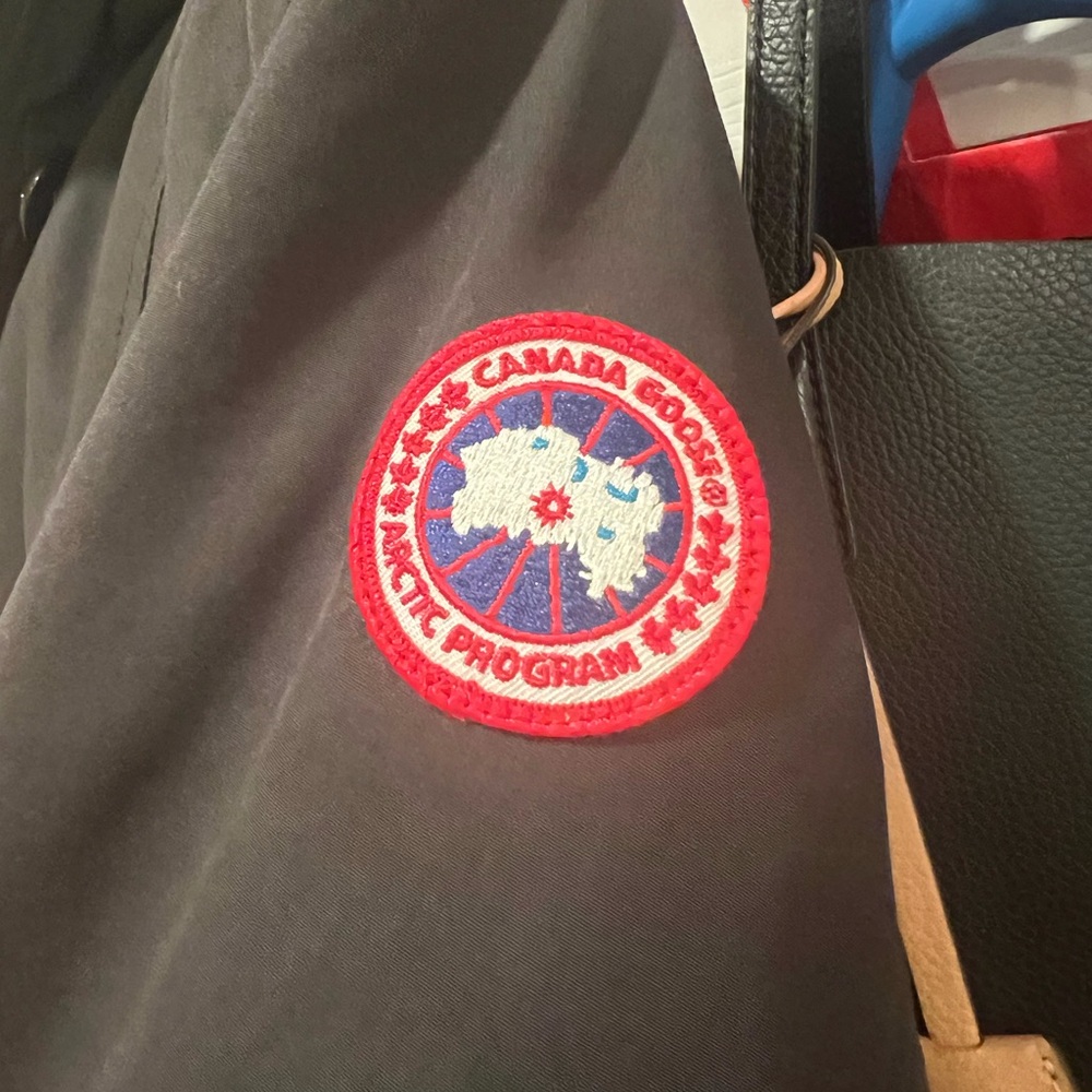 Canada Goose Black Jacket with Red Patch